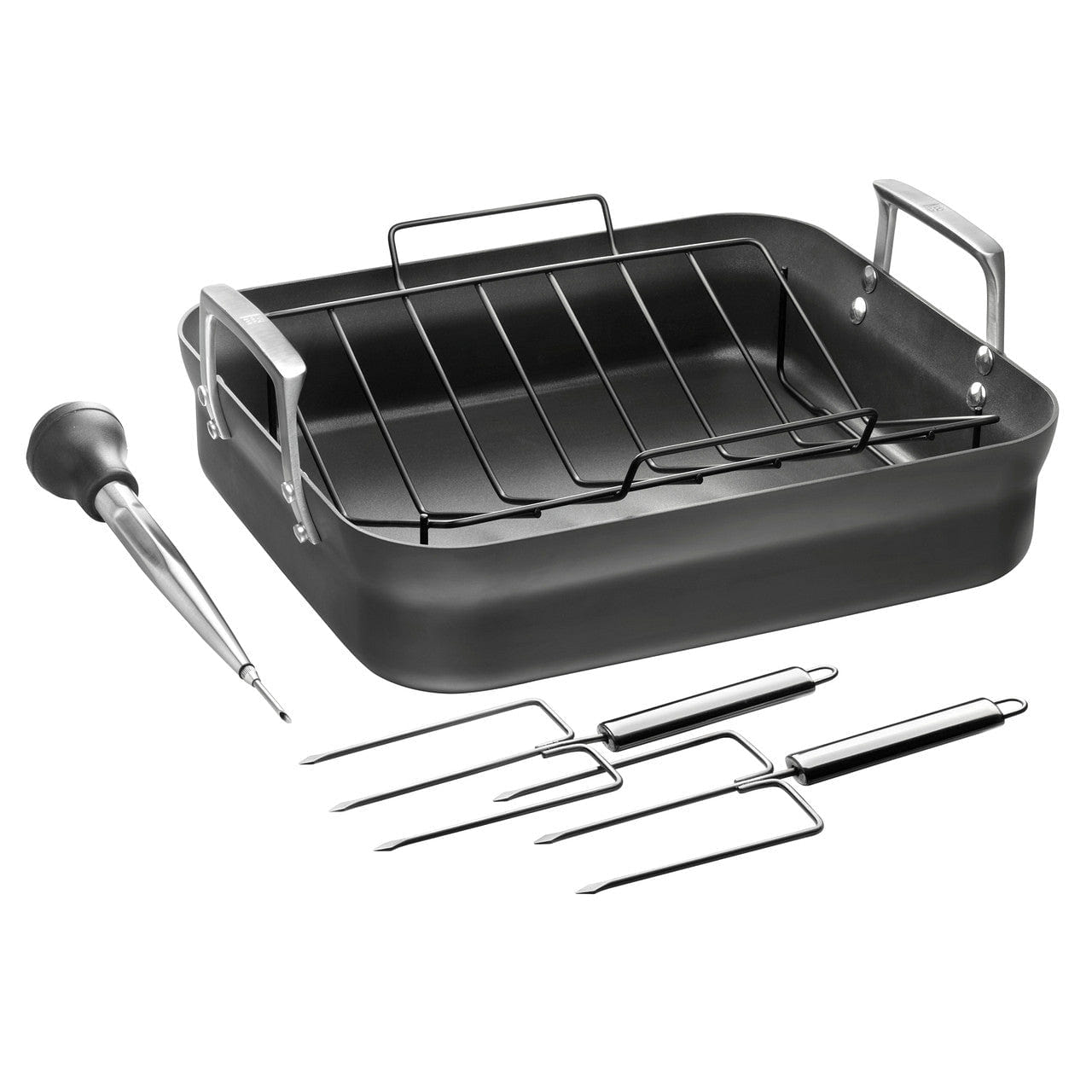 ZWILLING 14in Aluminum Hard Anodized Roasting Pan 1 each
