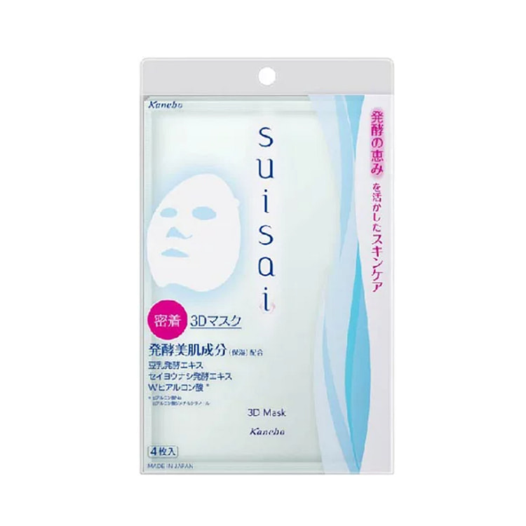 Kao Suisai 3D Facial Mask 4pc