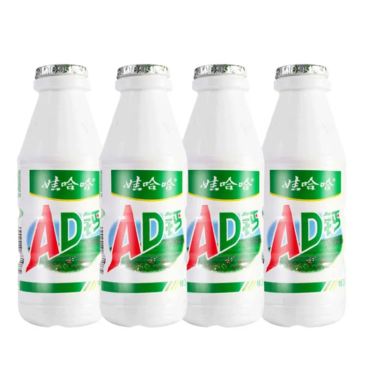 Wahaha AD Calcium Milk 220g * 4 bottles 880 g