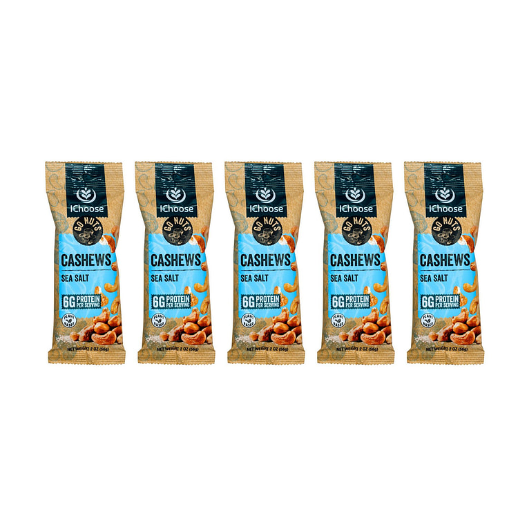 Go Nuts, Seasalt, Cashews, 56g, 5 Pack 5 pack