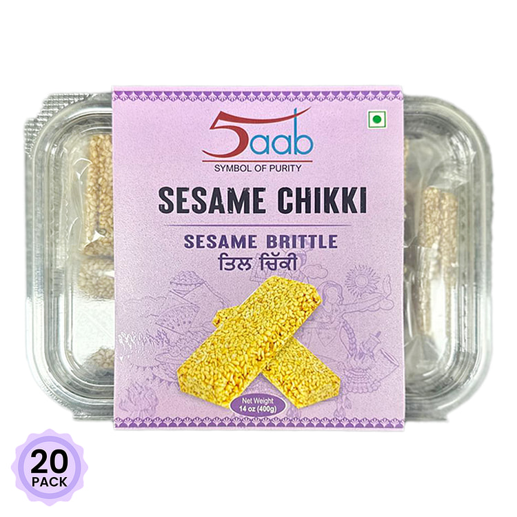 5aab Sesame Chikki ( Sesame Brittle) 400 克*20 包