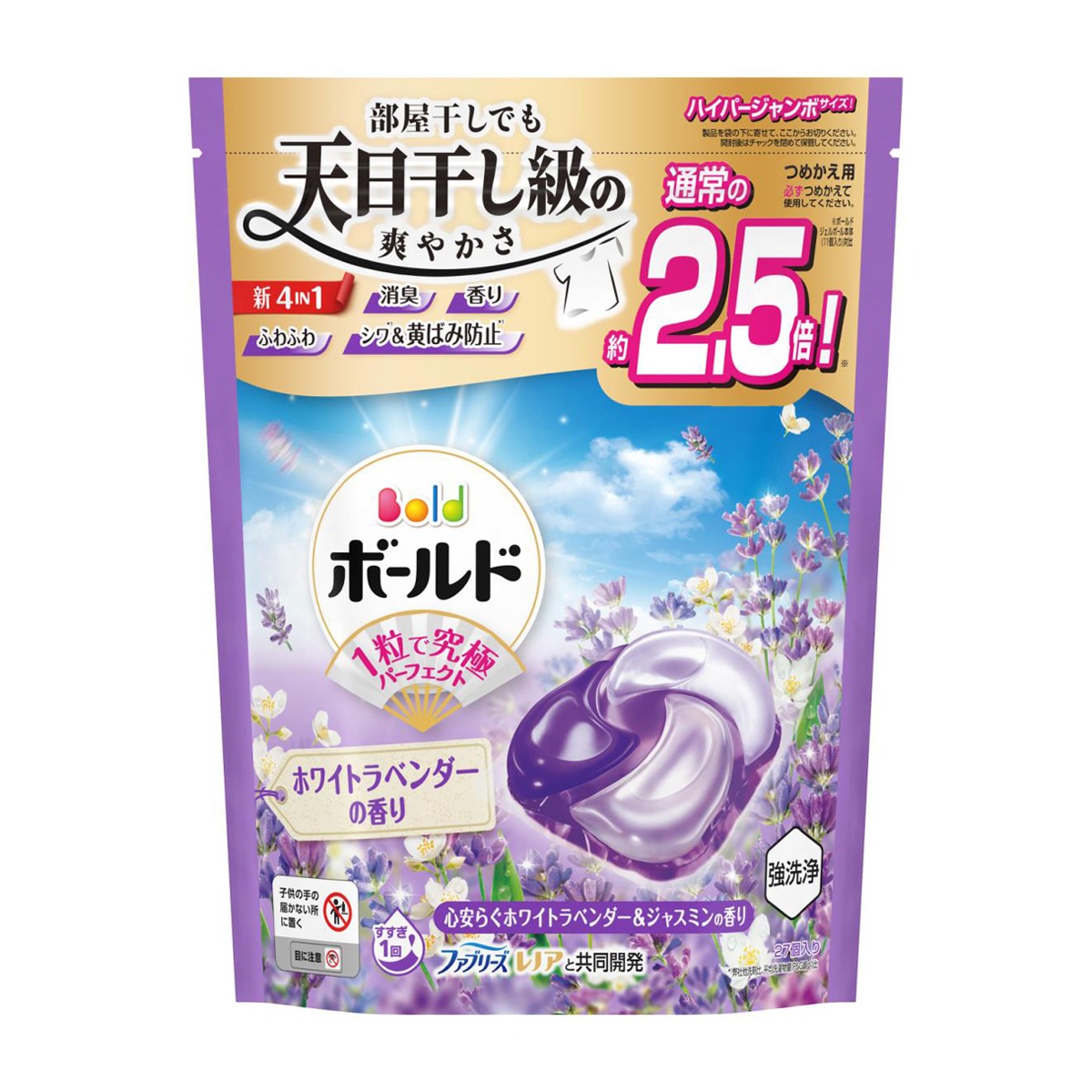P&G Bold 4D Gel Ball Refill Lavender&Jasmine 27 count