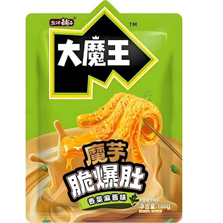 盐津铺子大魔王魔芋脆爆肚香菜麻酱味