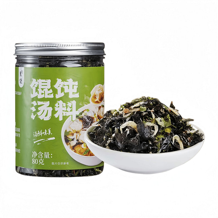 良使 馄饨汤料包紫菜虾皮云吞面  80g*1罐 80 克