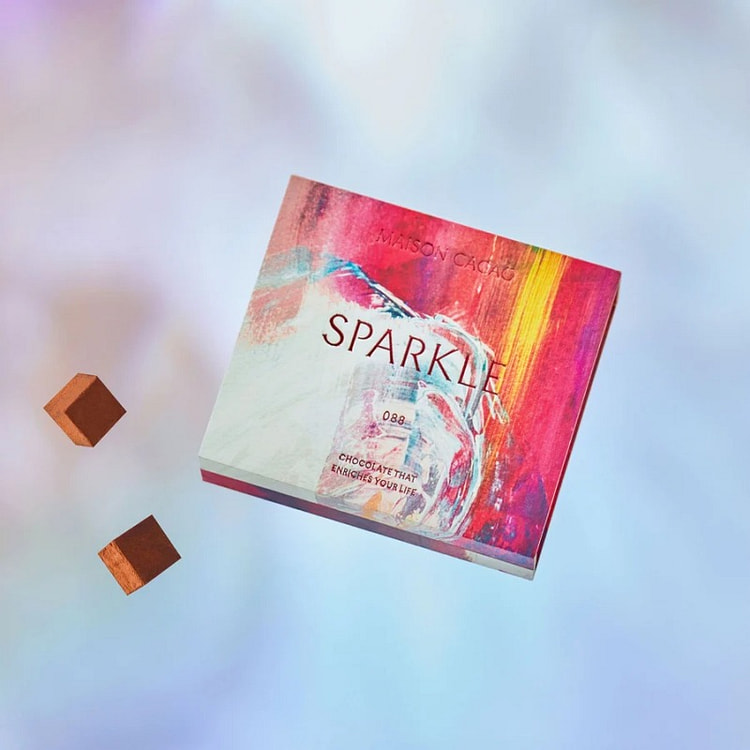 MAISON CACAO Rượu vang sủi bọt sô cô la tươi 16 viên