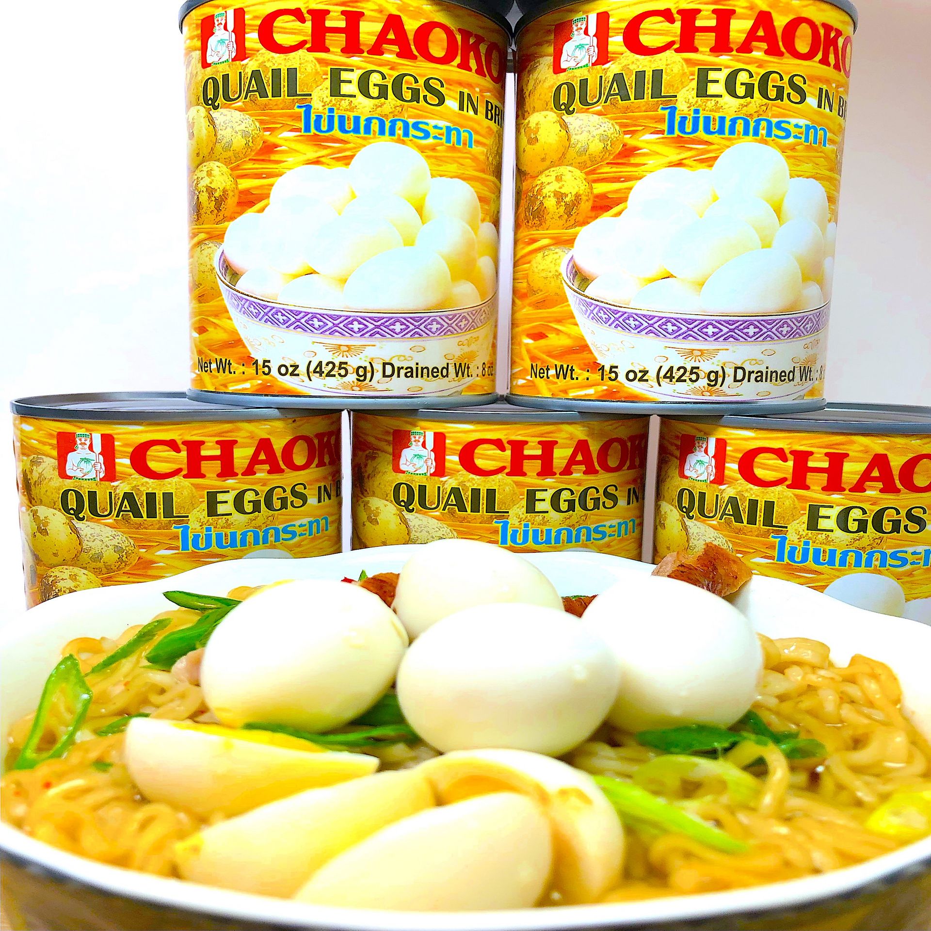 DELICIOUS EXOTIC QUAIL EGGS FROM THAILAND 425 กรัม