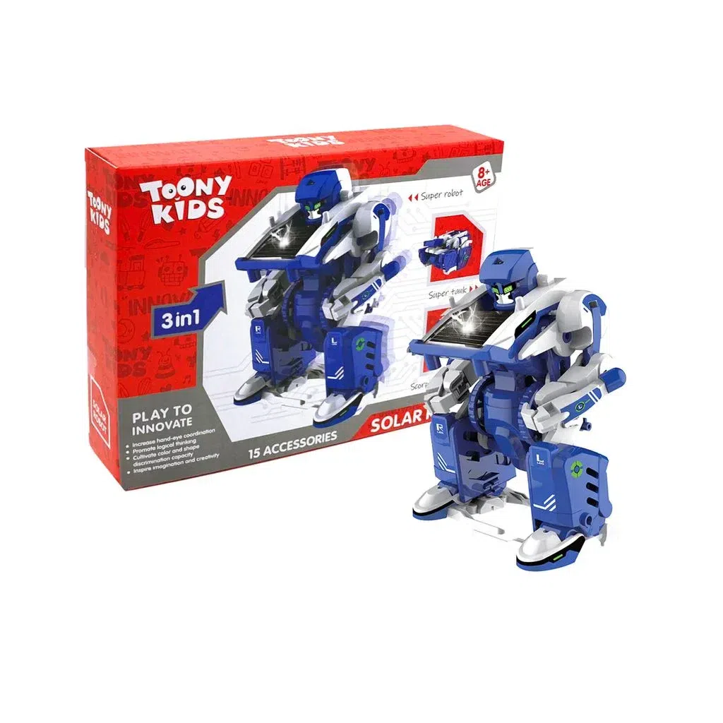 SOLAR ROBOT KID TOYS 8 AGE 1 box
