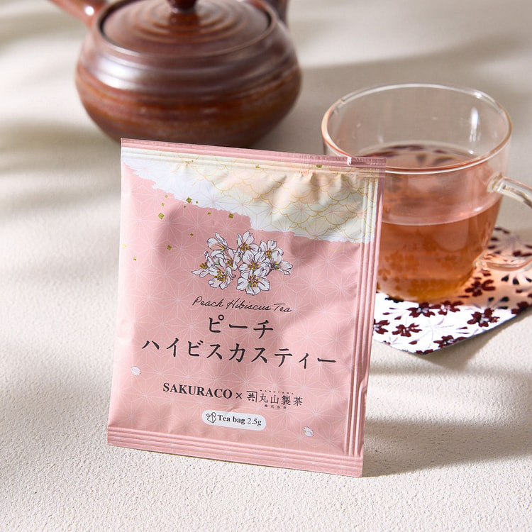 Sakuraco x Maruyama Seicha Peach Hibiscus Tea...