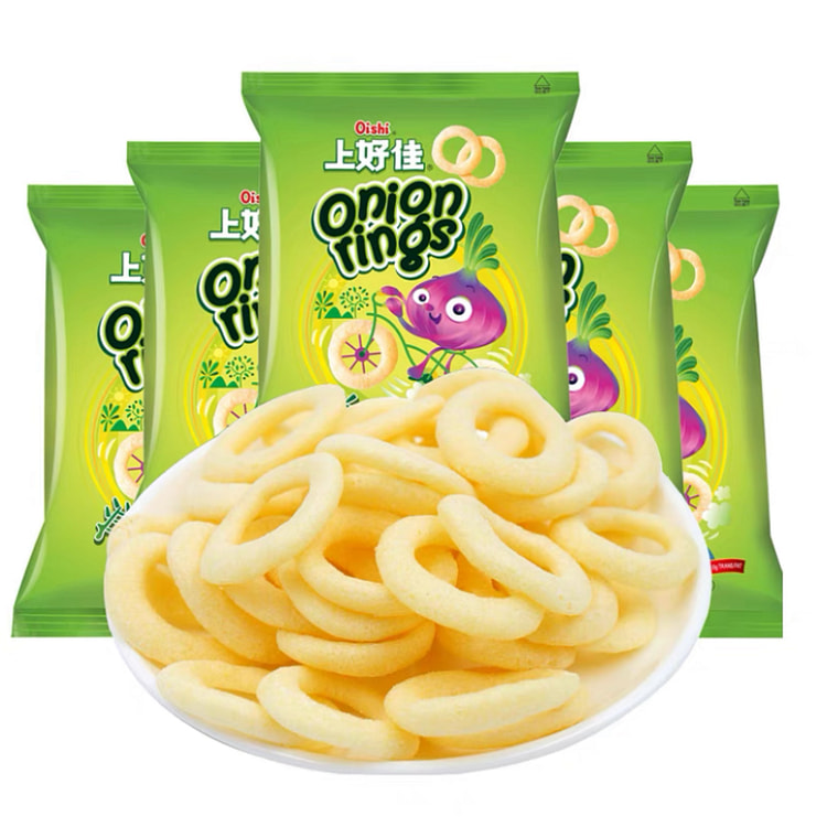 Top quality onion ring puffed nostalgic food