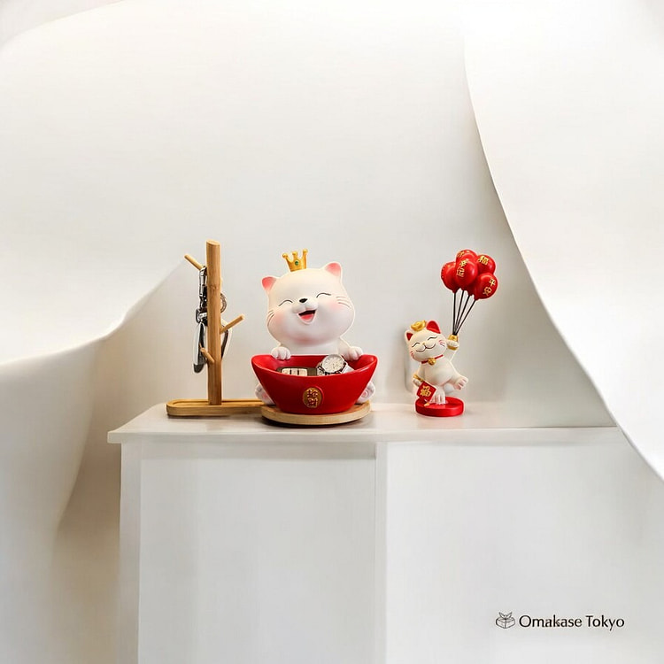 Maneki Neko 储物雕像钥匙和小物品支架 450 克