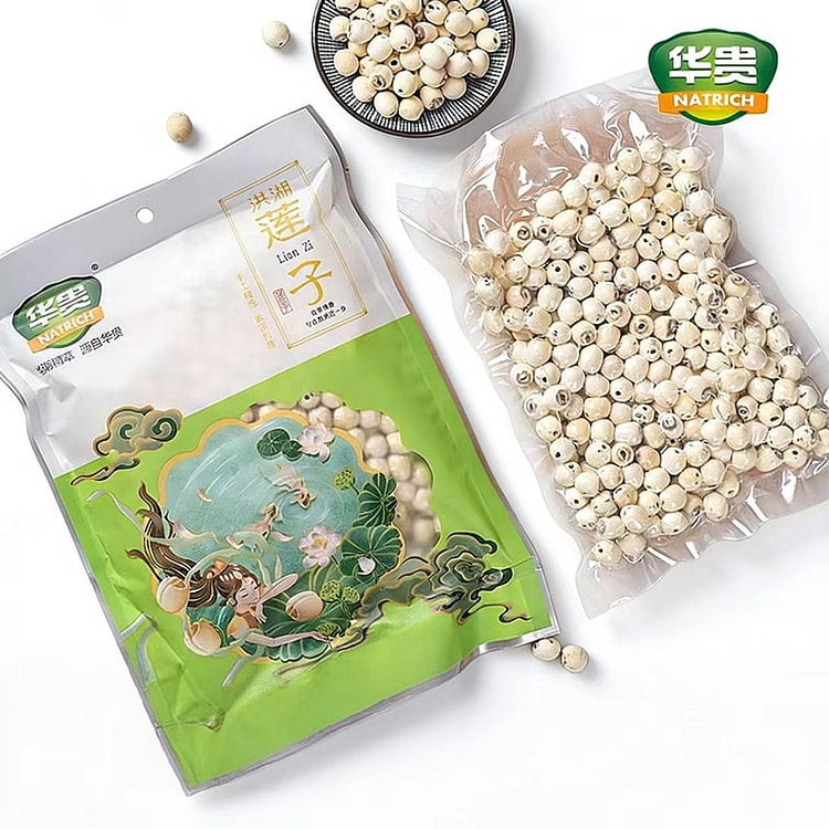 Huagui Honghu Skinned Lotus Seeds Dried, 280g 280 g