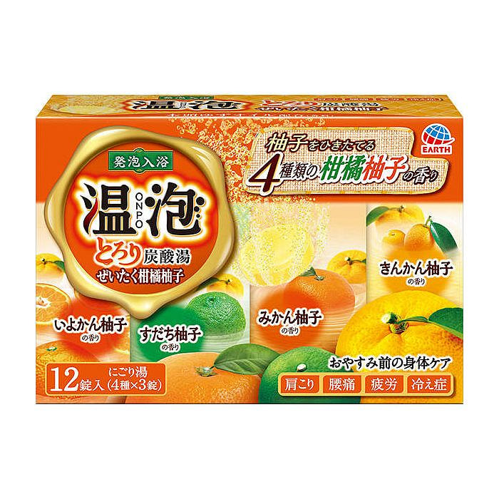 Earth ONPO入浴剂(柑橘柚子香) 12锭
