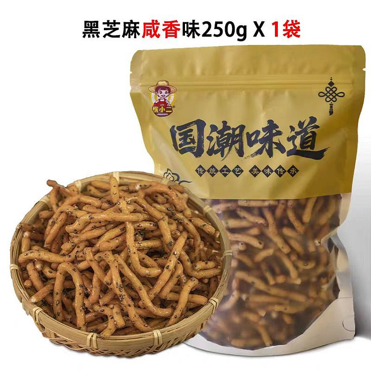 愣小二 京果条 黑芝麻 咸香味 250g*1袋 250 克