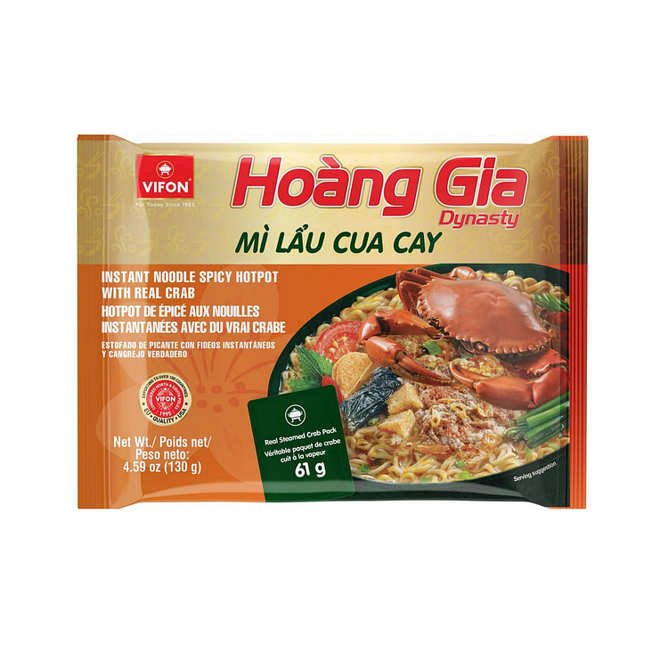 VIFON 皇家香辣蟹火锅面 9包 4.59 盎司