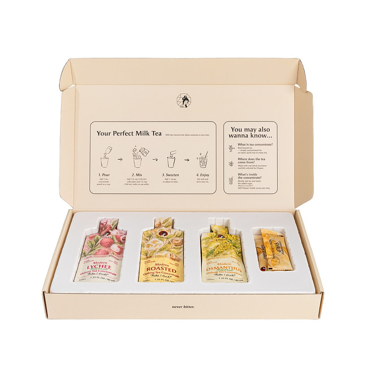 CHAYAN 6 Modern Tea Concentrates Gift Set 12 pack