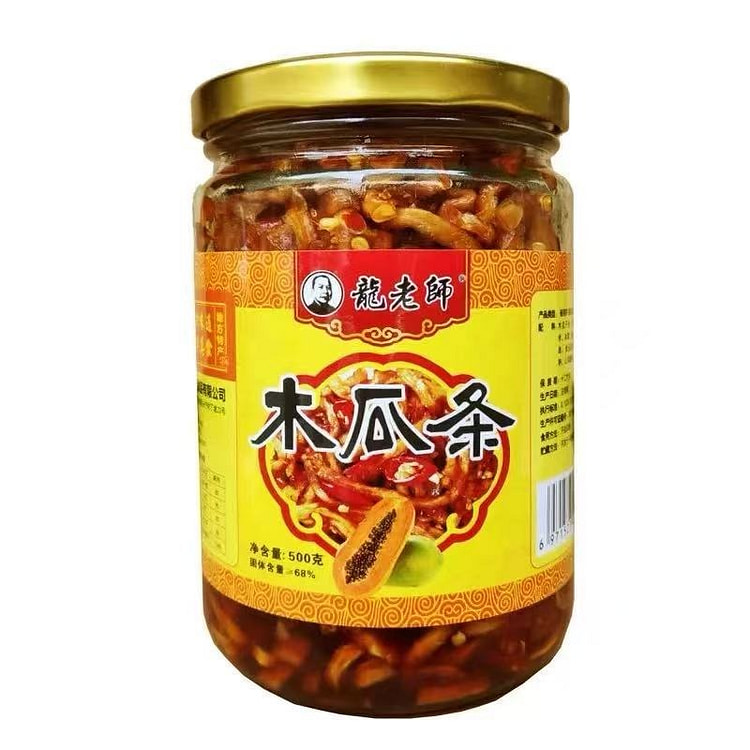 龙老师香辣木瓜丝500g