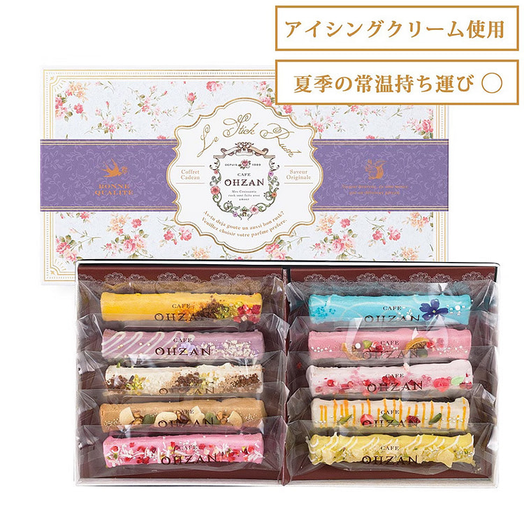 OHZAN夏季限定花束风糖霜脆饼10支装 1 个