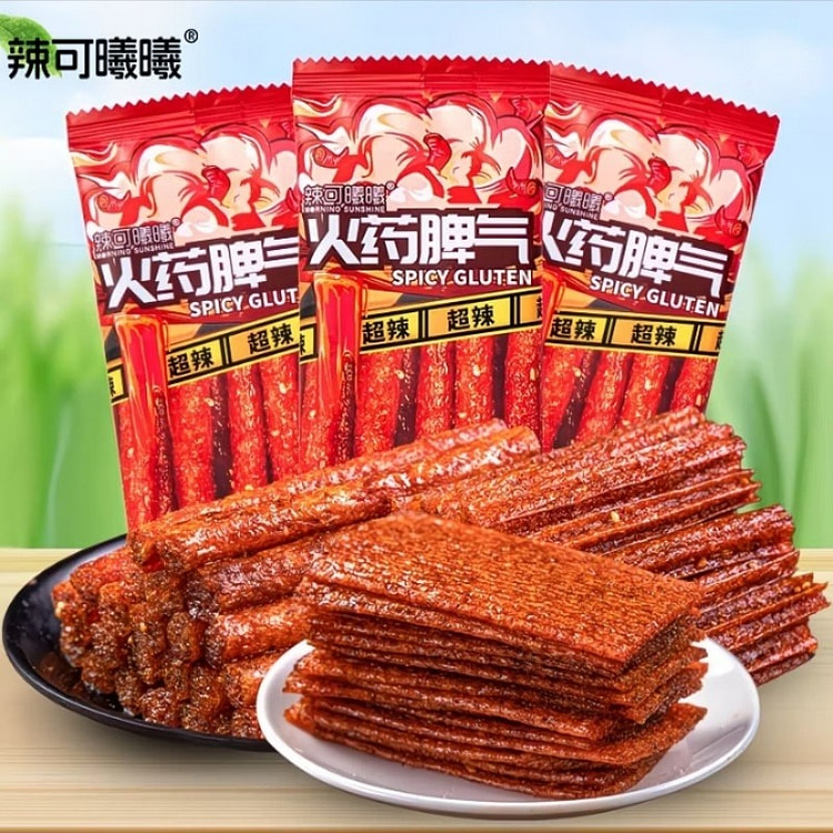 辣可曦曦火药脾气辣条网红爆辣辣片零食组合20g*3 60 克