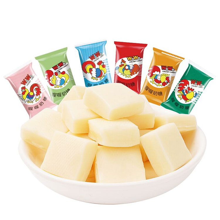 喔喔奶糖怀旧零食散装约15颗原味80g*1袋
