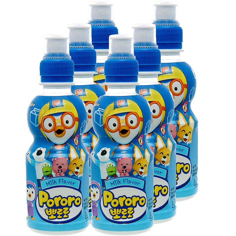 Paldo Pororo Milk Flavor Drink 7.95 oz pack of 6 1 each