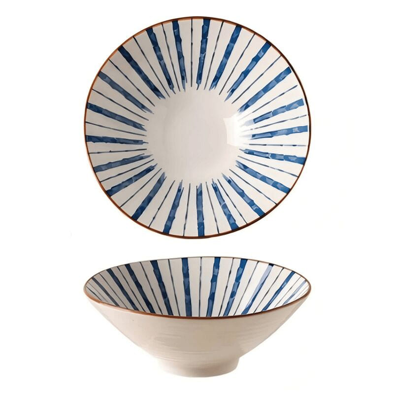 KAWASIMAYA Ink 7-inch Ceramic Ramen Bowl 1 each