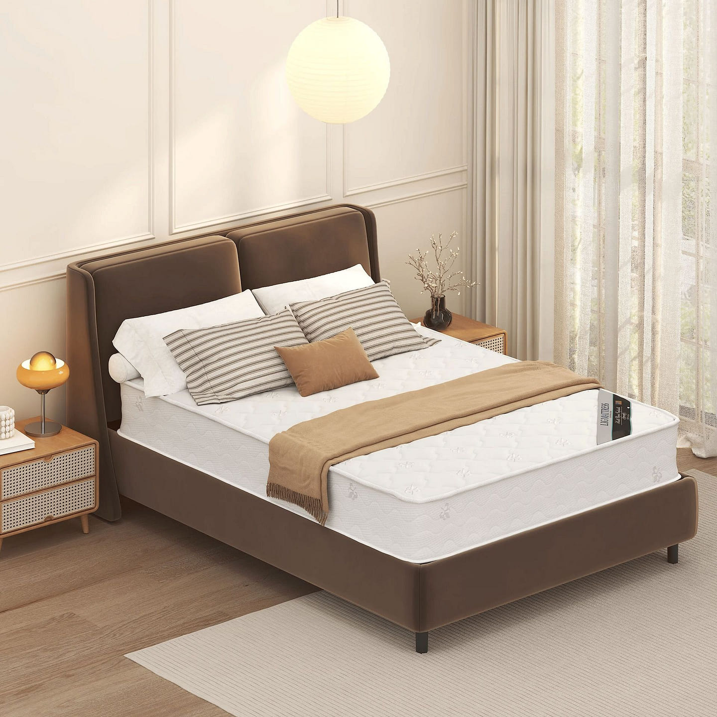 Twin Size 3E Coconut Fiber Extra Firm Mattress 1 count