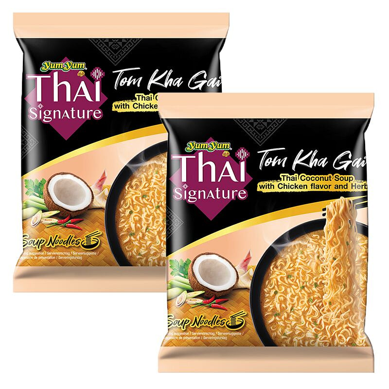 Get YumYum Spicy Lobster Dry Noodles 75g x2 Delivered | Weee