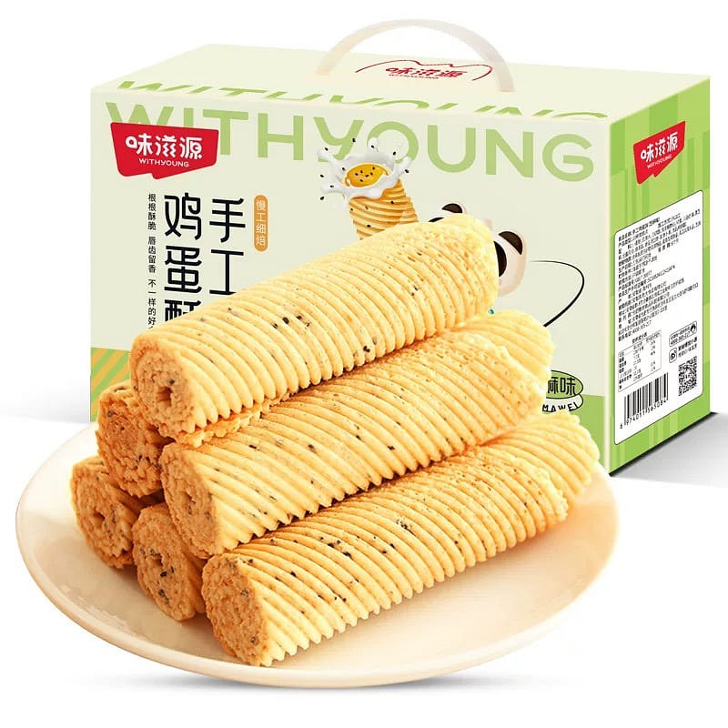 Weiziyuan Egg Roll Crisp with Sesame Flavor, 500g 500 g