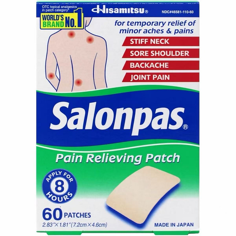 Salonpas Soothing Care Patches 60 ct 1 box