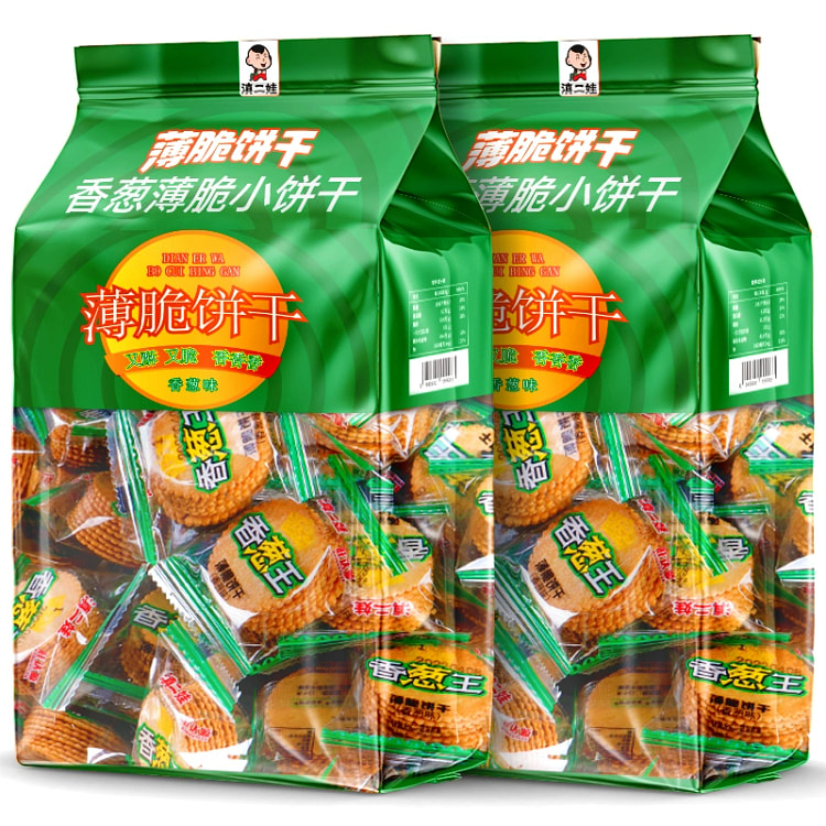 Dian Erwa Scallion Crispy Crackers 418g*per pack 418 g