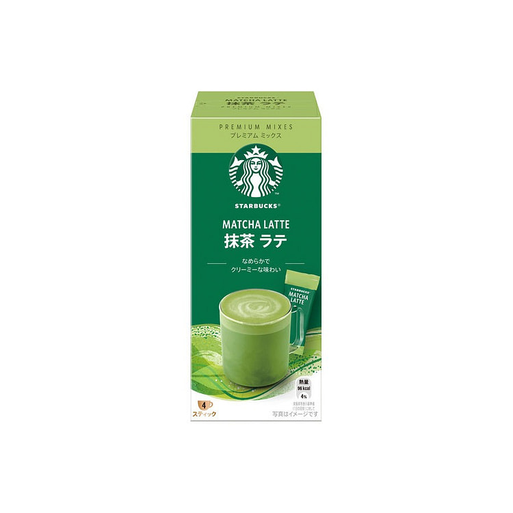 星巴克 抹茶拿铁速溶咖啡粉 4袋入