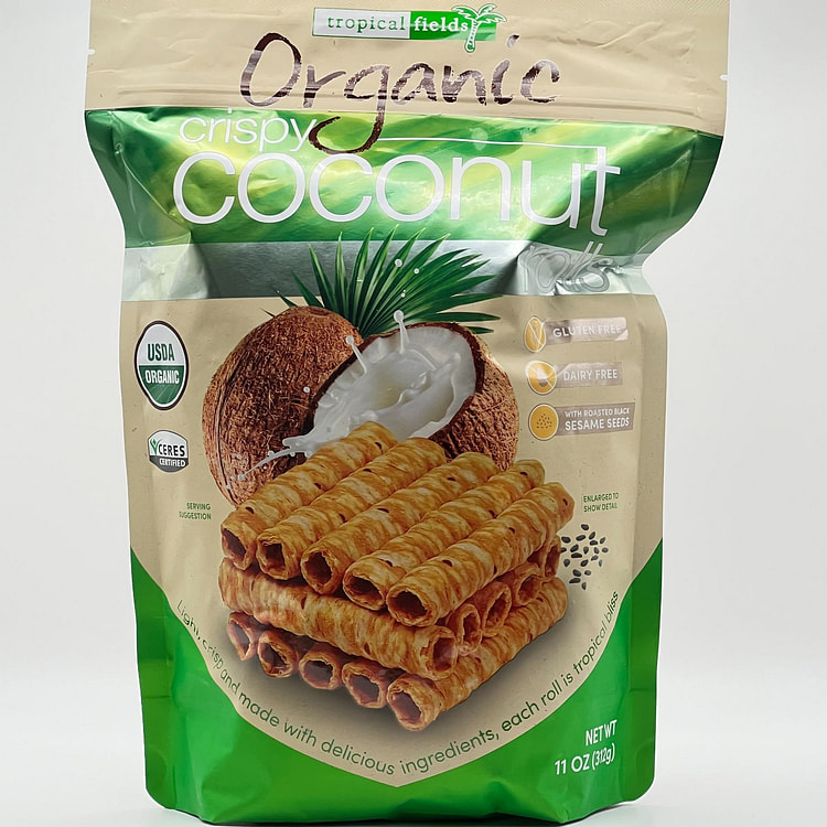 Tropical Field ORGANIC CRISPY COCONUT ROLLS 11 oz