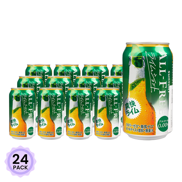 Suntory All Free Beer Lime Flavor 350 毫升*24 包