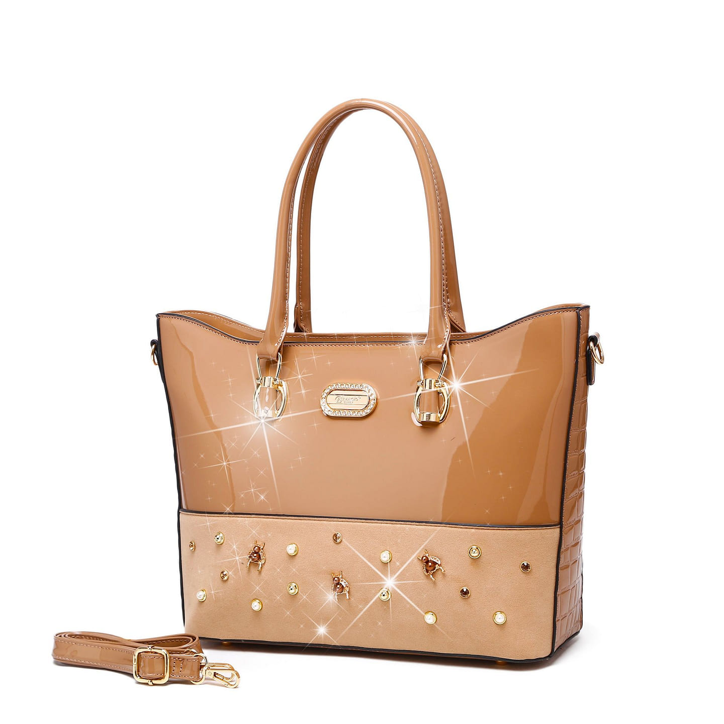 Honey Bee Max Handmade Tote Bag Tan [RM6669-TN] 1 each