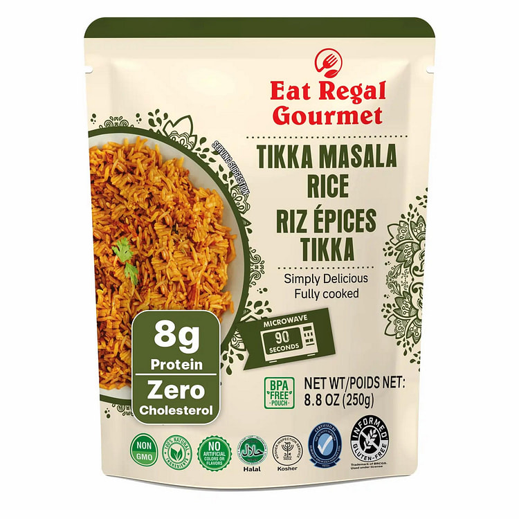 Eat Regal Ready to Eat Tikka Masala Rice, Pk 6 8.8 oz