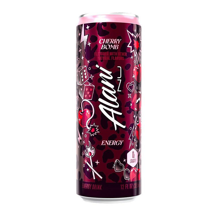 Alani Nu Energy Drink Cherry Bomb 12oz Can 1 each