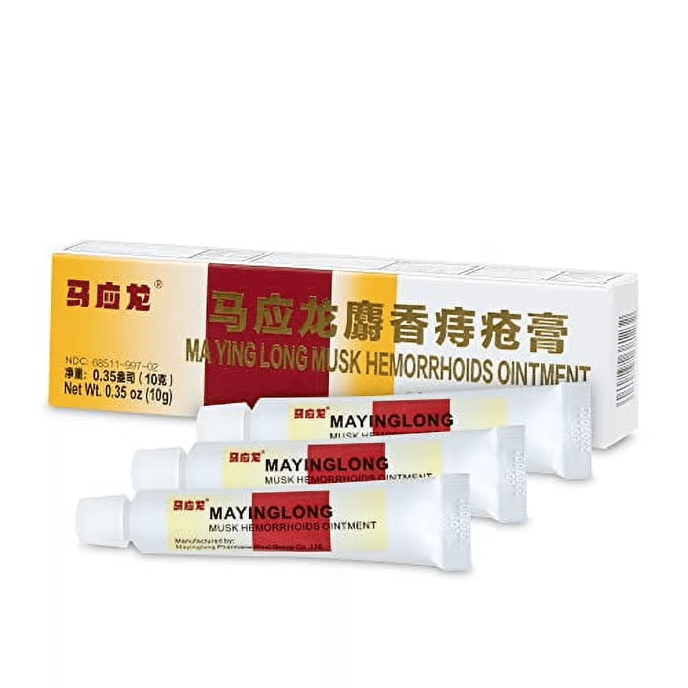 Mayinglong Musk Hemorrhoids Ointment 3packs 0.35 oz