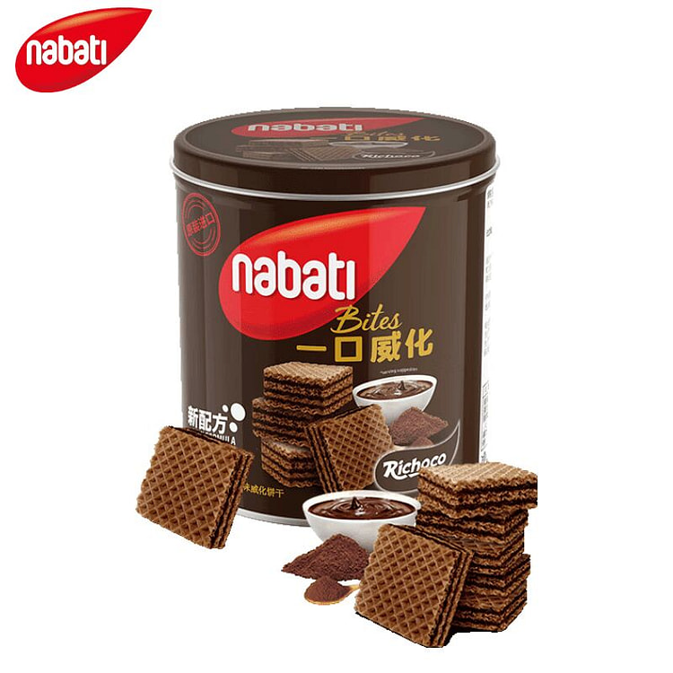 纳宝帝 丽芝士威化饼干罐装（巧克力味） 300 克