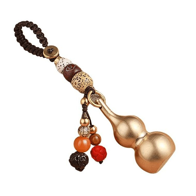 灵隐祈福 招财转运钥匙扣空心朱砂福禄双全11厘米 1 盒