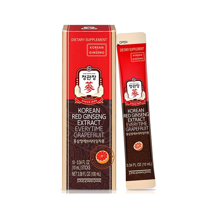 Jung Kwan Jang Everytime Korean Red Ginseng Extract- Grapefruit 1000mg