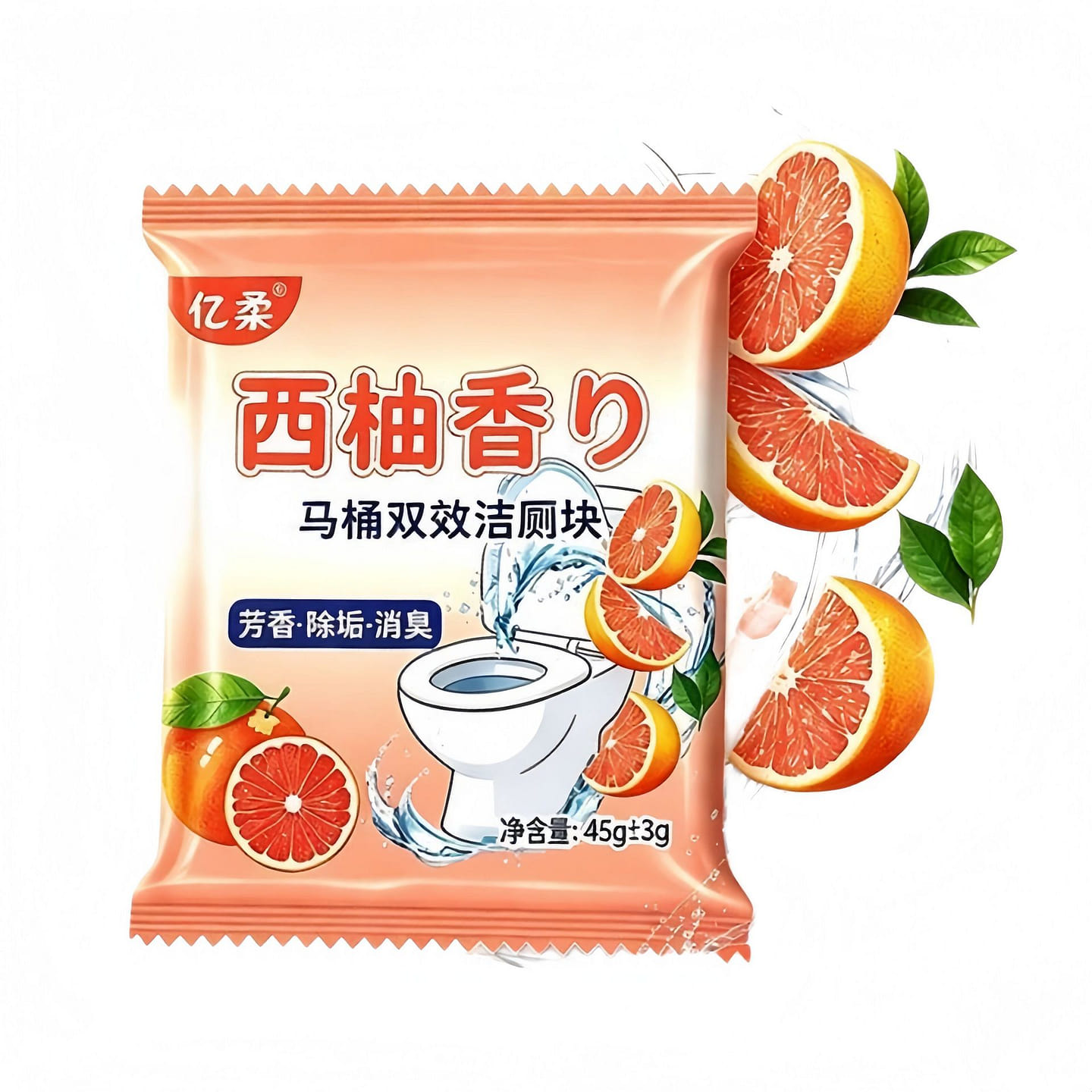 Yirou Grapefruit Toilet Cleaner 45g*10 pcs 450 g