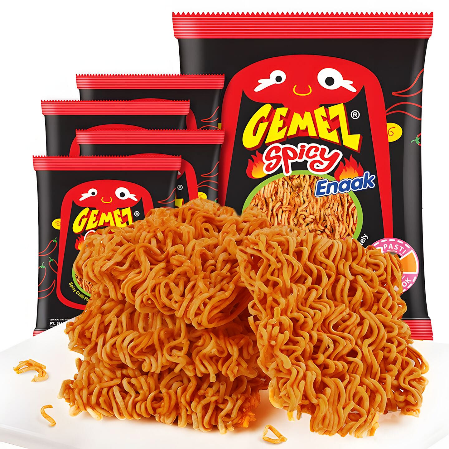 GEMEZ Spicy Flavor Crispy Noodles 4*14g 56 g