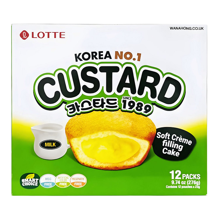 Lotte Custard Cream Cake 9.74oz 1 each