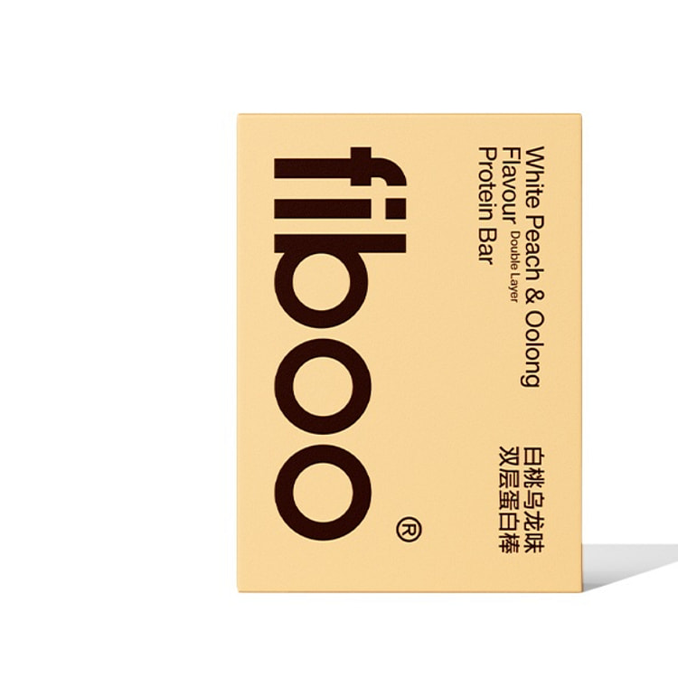 Fiboo Protein Bar Full Meal Replacement Energy Bar Whey 0 Extra White Peach