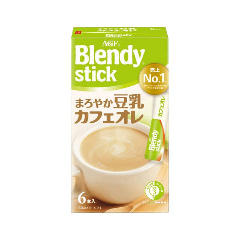 AGF BLENDY系列 豆乳咖啡欧蕾 6条装 1 盒