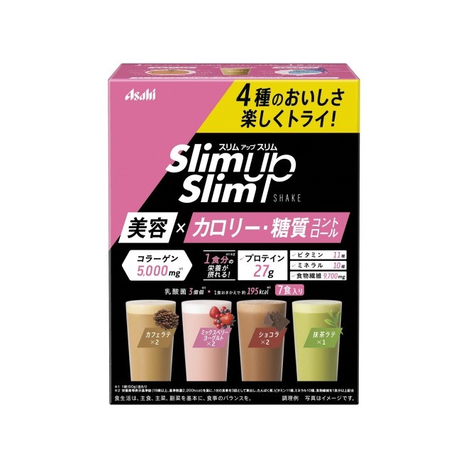 Asahi Slim Up Slim Diet Shake 60gx7pcs 1 개