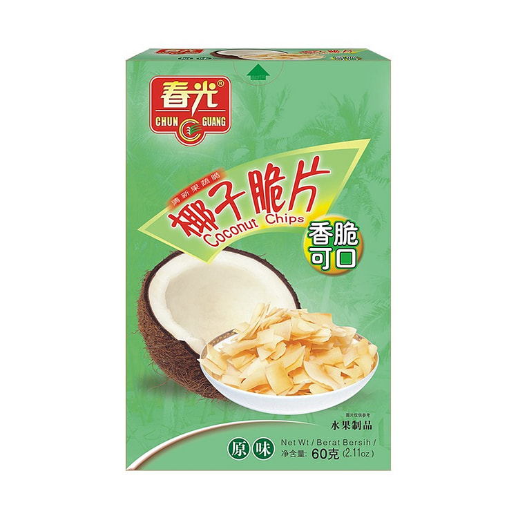 【美国直邮】春光 椰子脆片原味 海南特产 烘烤椰子