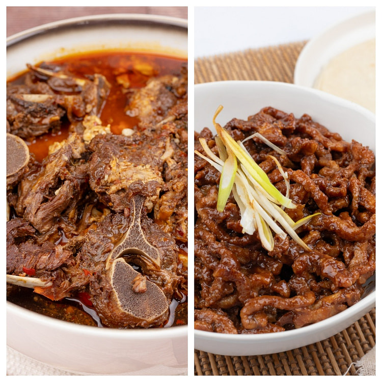 感恩套餐（羊蝎子+京酱肉丝+春饼） 1 份