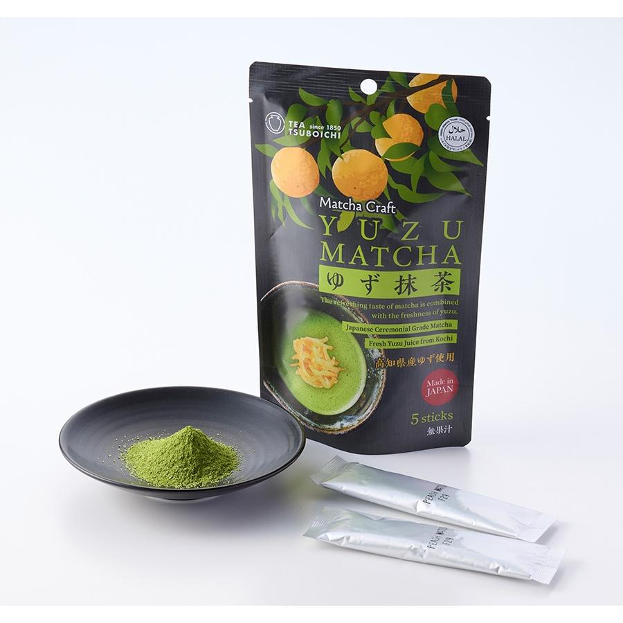 柚子ページ つぼ市製茶本舗 ゆず抹茶スティック10g×5 1 個 - Weee!