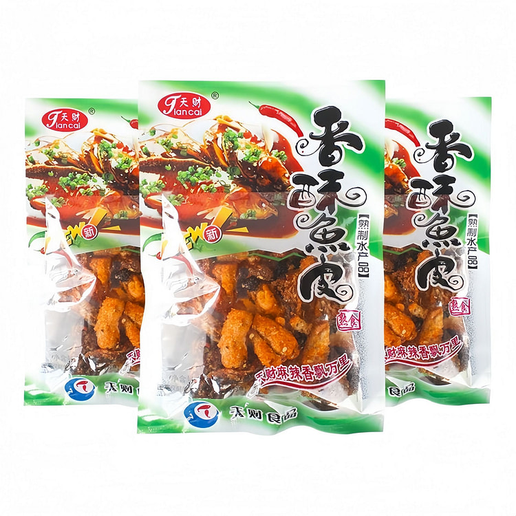 Tian Cai Crispy Fish Skin, Crispy 20g*5 packs 100 g
